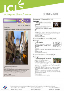 Agenda de la semaine  Haute-Provence du 7 au 13 juin
