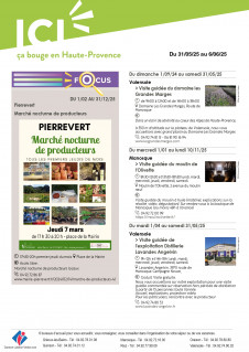 Agenda de la semaine Haute-Provence du 31 mai au 6 juin