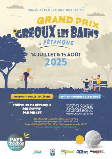 Grand prix de Gréoux-les-Bains à Pétanque 14 juillet - 15 août