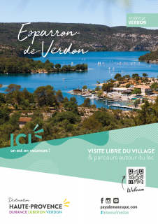 Visite libre du village et tour du lac de Esparron de Verdon